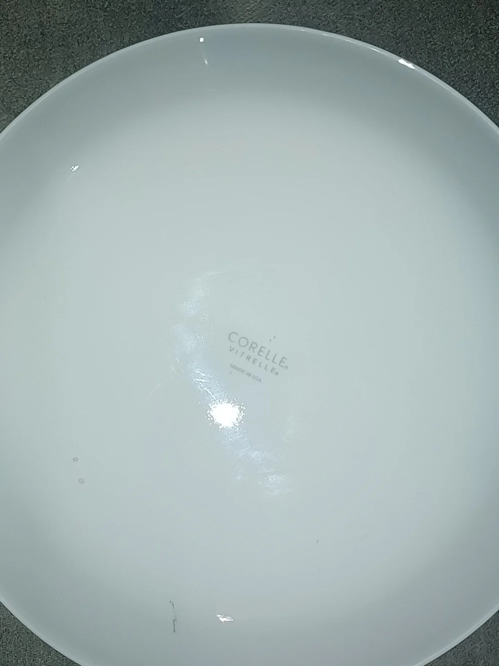Corelle 4-Piece White and Light Blue Check Dinner Plate Set